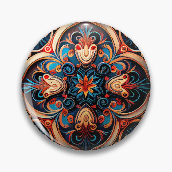 Artikelvorschau, Luxury Circular Mystical Bold Western Pattern Digital Painting entworfen und verkauft von CodeAndColors.