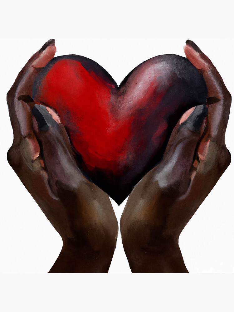 Two hands with a heart in the middle discount
