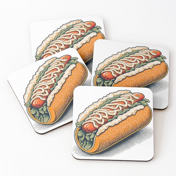 Item preview, Ukiyoe Hotdog: A Traditional Japanese Woodblock Print of a Hotdog in the Ukiyoe Style. designed and sold by BotTastic.