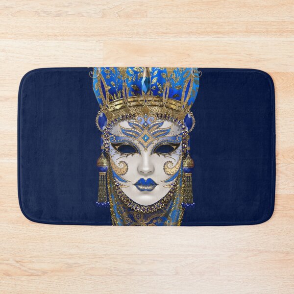 Item preview, Ultramarine blue Venetian mask designed and sold by Maxine Gadd.