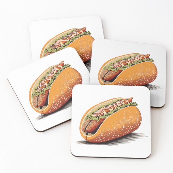 Item preview, Ukiyoe Hotdog: A Traditional Japanese Woodblock Print of a Hotdog in the Ukiyoe Style. designed and sold by BotTastic.