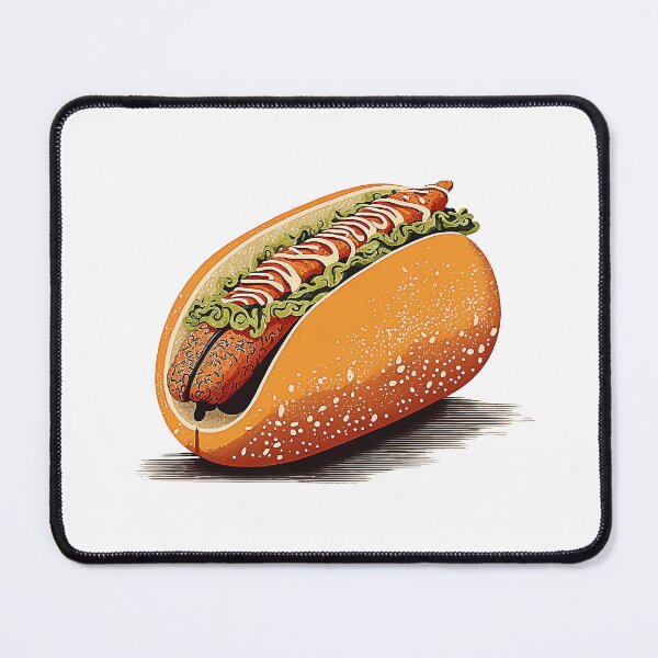Item preview, Ukiyoe Hotdog: A Traditional Japanese Woodblock Print of a Hotdog in the Ukiyoe Style. designed and sold by BotTastic.