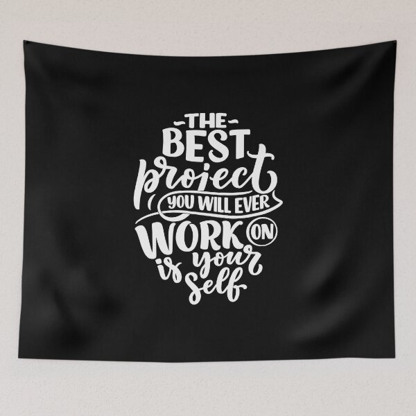 Item preview, The Best Project You Will Ever Work On Is Yourself (white) designed and sold by Daluyong.