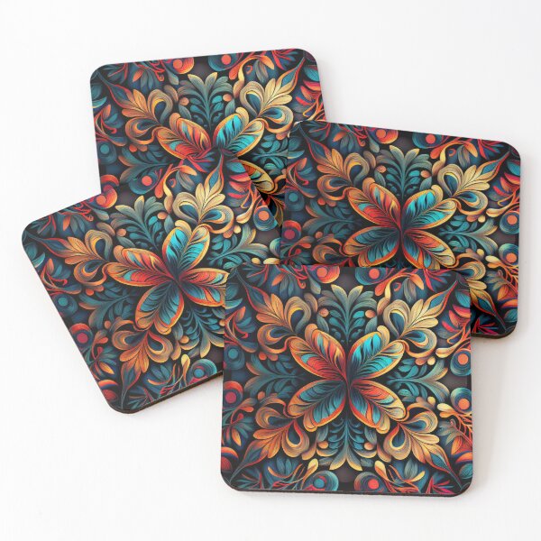 Item preview, Vibrant Pattern Digital Painting designed and sold by CodeAndColors.