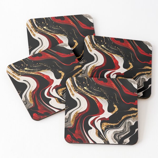 Item preview, Red Agate Marble designed and sold by ArtMadeByAI.
