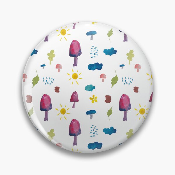 Item preview, Modern mushroom fantasy cute pattern in watercolor designed and sold by Sinziana Ene.