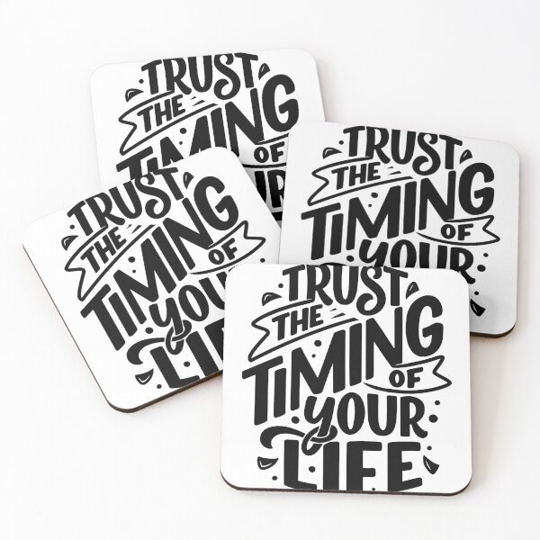 Item preview, Trust The Timing of Your Life (black) designed and sold by Daluyong.