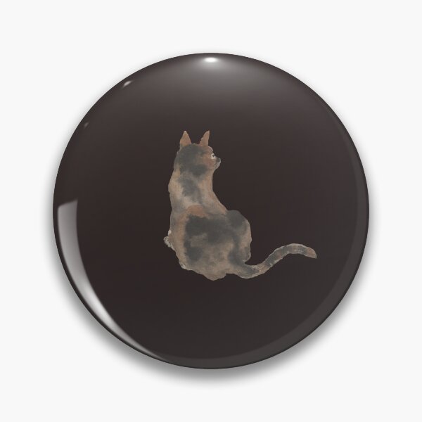 Item preview, Tortie Kitty from Jin Nong Charcoal Gray Art Watercolor Effect Mini Print Cute Calico Cat Tortoiseshell Kitten designed and sold by kattakitty.