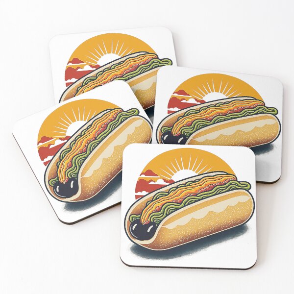 Item preview, Ukiyoe Hotdog: A Traditional Japanese Woodblock Print of a Hotdog in the Ukiyoe Style. designed and sold by BotTastic.