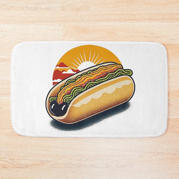 Item preview, Ukiyoe Hotdog: A Traditional Japanese Woodblock Print of a Hotdog in the Ukiyoe Style. designed and sold by BotTastic.