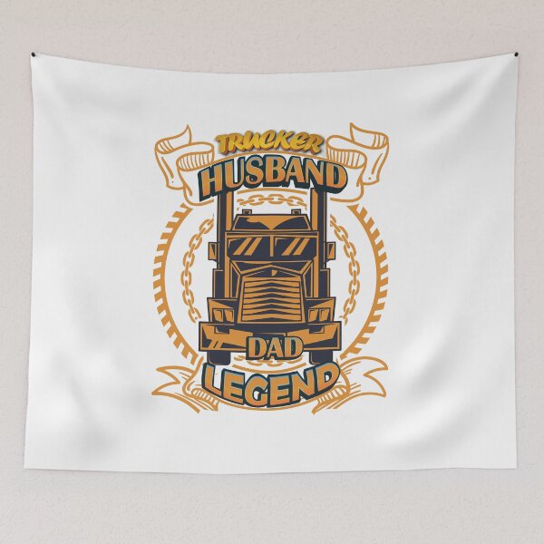 Item preview, Husband Dad Trucker Legend designed and sold by roleshop.