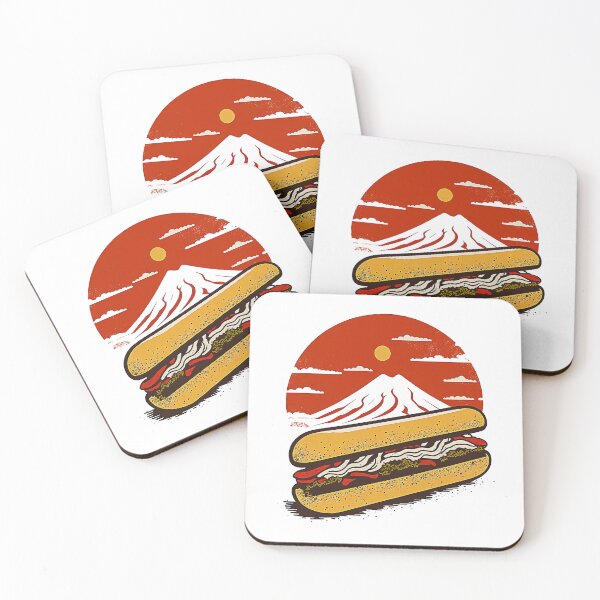 Item preview, Ukiyoe Hotdog: A Traditional Japanese Woodblock Print of a Hotdog in the Ukiyoe Style. designed and sold by BotTastic.