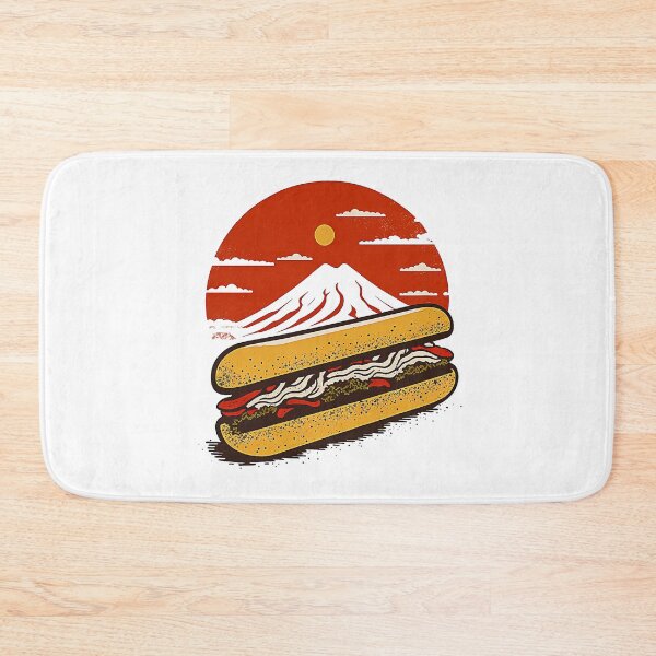 Item preview, Ukiyoe Hotdog: A Traditional Japanese Woodblock Print of a Hotdog in the Ukiyoe Style. designed and sold by BotTastic.