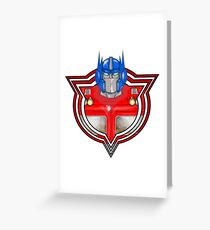 Transformers Optimus Prime G1 Greeting Card