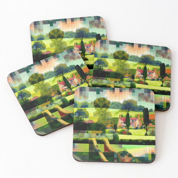 Item preview, Balanced Semi Abstract Dramatic English Countryside Pattern Digital Painting designed and sold by CodeAndColors.