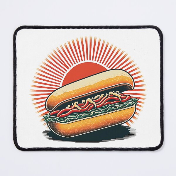 Item preview, Ukiyoe Hotdog: A Traditional Japanese Woodblock Print of a Hotdog in the Ukiyoe Style. designed and sold by BotTastic.