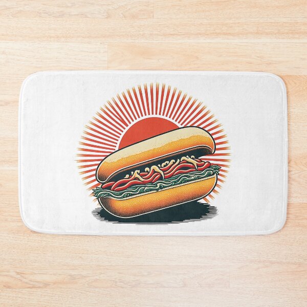 Item preview, Ukiyoe Hotdog: A Traditional Japanese Woodblock Print of a Hotdog in the Ukiyoe Style. designed and sold by BotTastic.