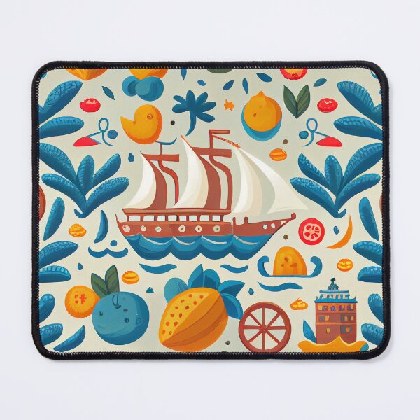 Item preview, Cartoon New Mediterranean Pattern Digital Painting designed and sold by CodeAndColors.