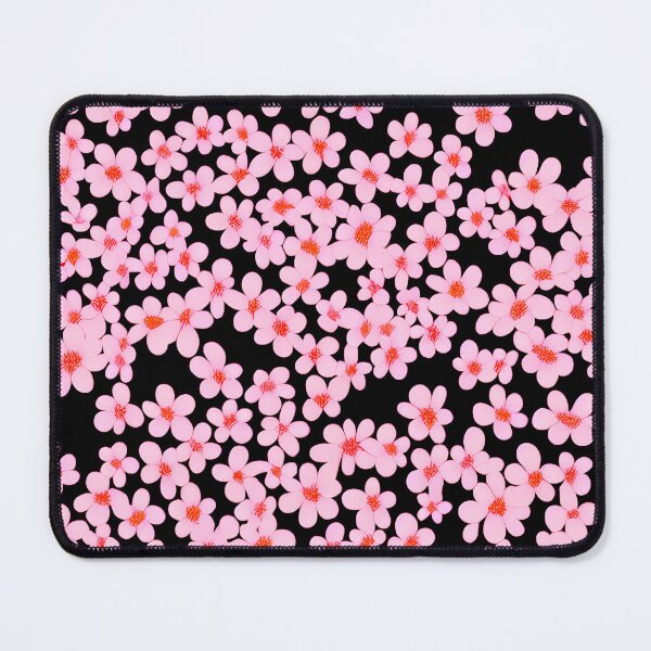 Item preview, A.I. Adorned: A Cherry Blossom Pattern Painting black [AI generated, AI art ] designed and sold by 3ac-Arts.