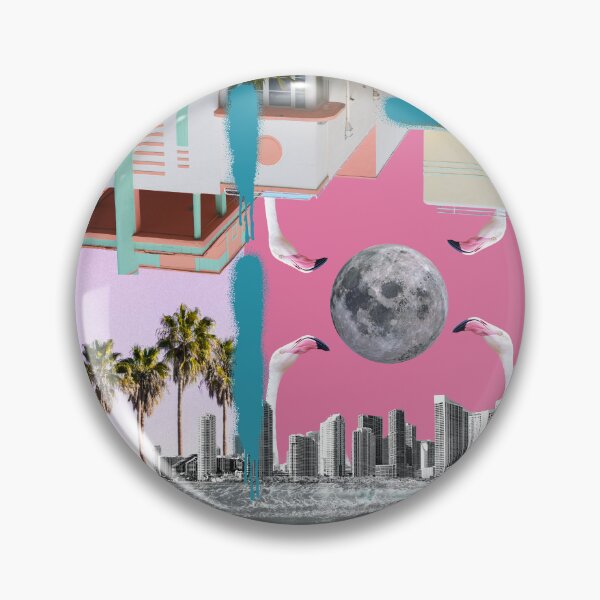 Item preview,  miami vintage blue designed and sold by TheCollageWorld.