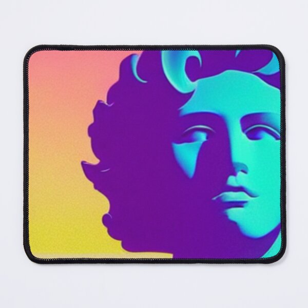 Item preview, Aesthetic retrowave portrait art designed and sold by LaakiiArt.