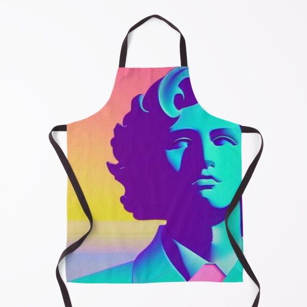 Item preview, Aesthetic retrowave portrait art designed and sold by LaakiiArt.