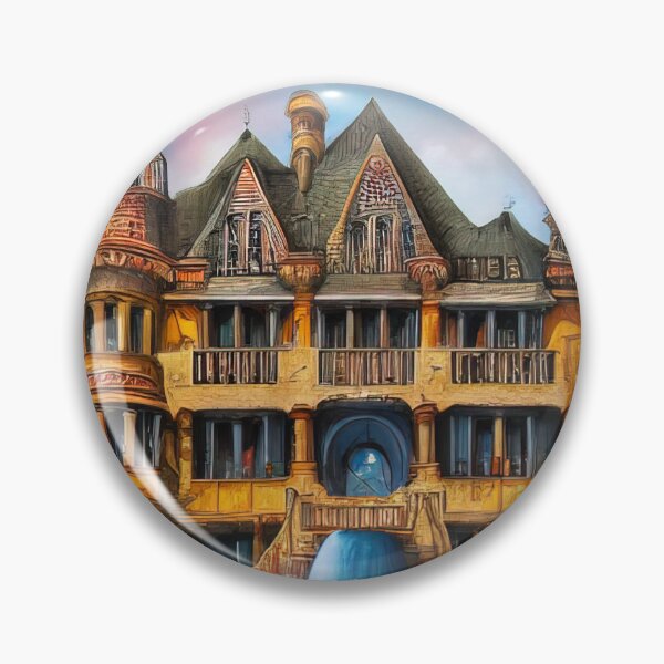 Item preview, Fantasy castle painting designed and sold by lalylaura.