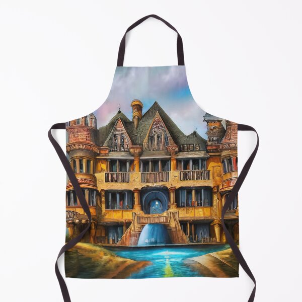 Item preview, Fantasy castle painting designed and sold by lalylaura.