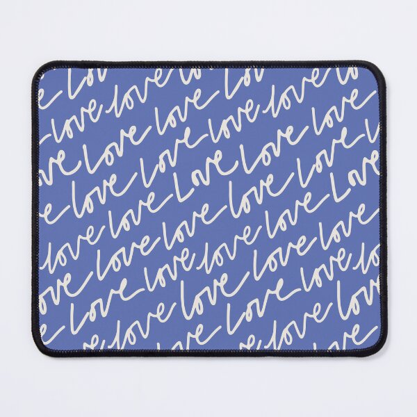 Item preview, Love Valentine's Day Typography Words in Cobalt Blue designed and sold by Erin Kendal.