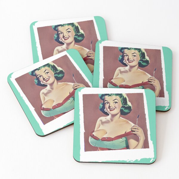 Item preview, Green Hair Pinup Girl designed and sold by cutestpinups.