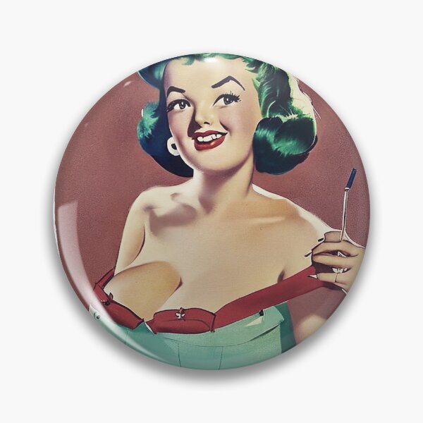 Item preview, Green Hair Pinup Girl designed and sold by cutestpinups.