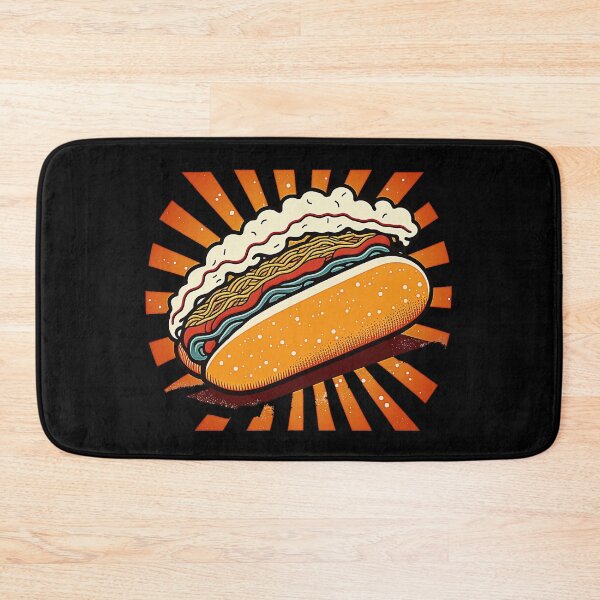 Item preview, Ukiyoe Hotdog: A Traditional Japanese Woodblock Print of a Hotdog in the Ukiyoe Style. designed and sold by BotTastic.