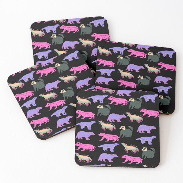 Item preview, Honey badger pattern design designed and sold by Patternaart.