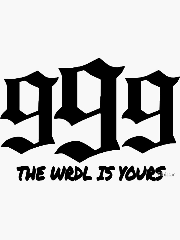 Juice WRLD 999 The World Is Yours | Sticker