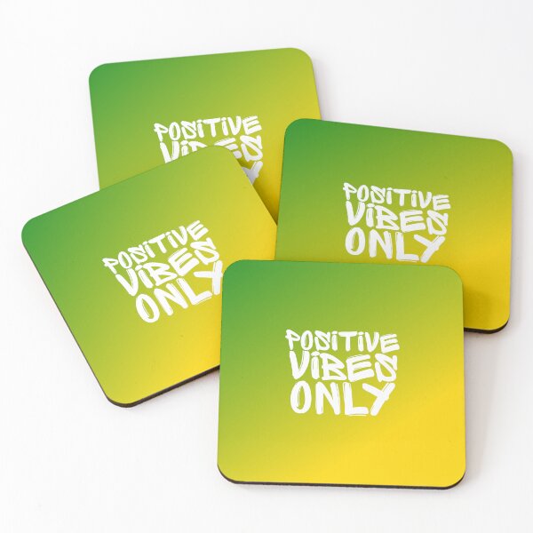 Item preview, Positive Vibes Only - Green & Yellow designed and sold by hijackhippo.