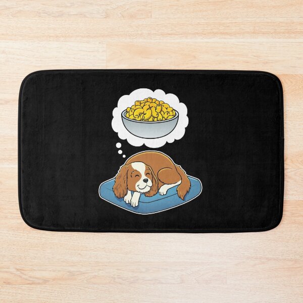 Artikelvorschau, Cavalier King Charles Spaniel dreaming about Macaroni and Cheese entworfen und verkauft von DoggieDelights.