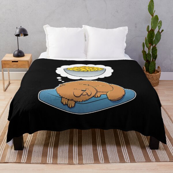 Item preview, Chow Chow dreaming about Macaroni and Cheese designed and sold by DoggieDelights.