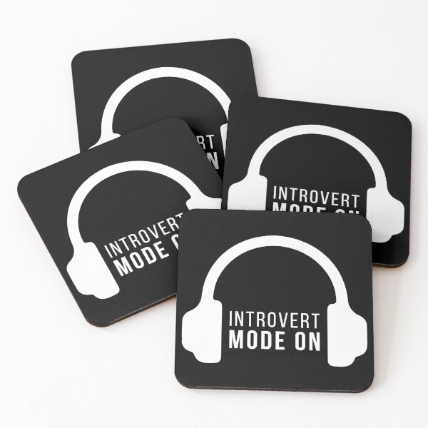 Item preview, Introvert Mode On Hadphones Antisocial Funny Quote designed and sold by udesignstudio.