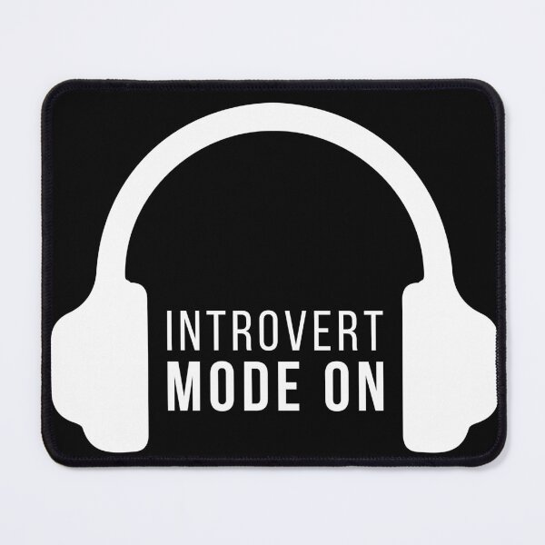 Item preview, Introvert Mode On Hadphones Antisocial Funny Quote designed and sold by udesignstudio.