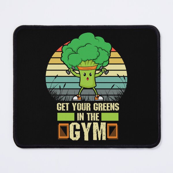 Item preview, Broccoli cartoon gym guy designed and sold by SidTastic .