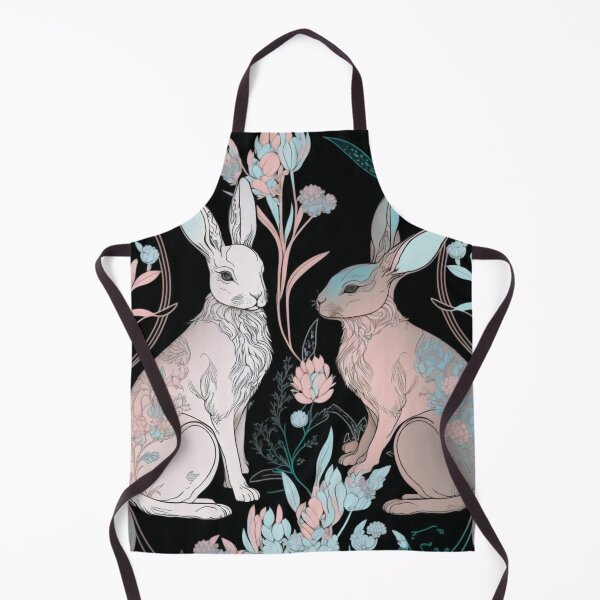Item preview, Rabbit Art Pattern Woodcarving Style | Cute Pastel Rabbits | Year of the Rabbit | Rabbit Couple| Pastel Easter Rabbit | high resolution  designed and sold by Synthetic-Intel.