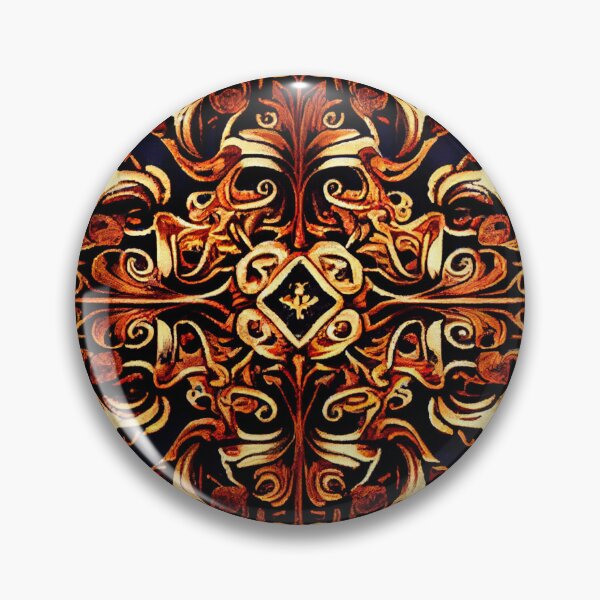Artikelvorschau, Intense Baroque Angular Psychedelic Australian Pattern Digital Painting entworfen und verkauft von CodeAndColors.