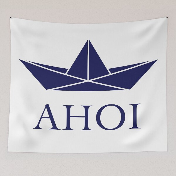 Item preview, Ahoy (Paper Boat / Sailor / Salute / Navy) designed and sold by Roderix.