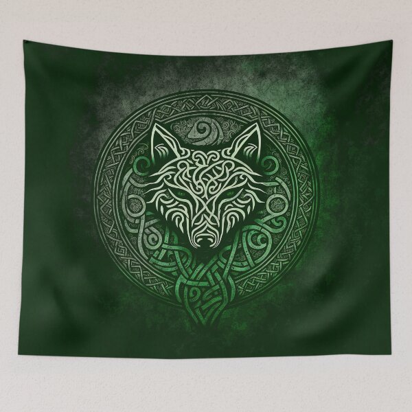 Item preview, Celtic Irish Knot with Wolf Design - St Patrick designed and sold by Odd World.