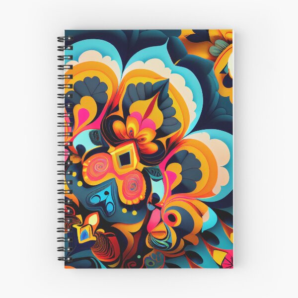 Item preview, Bright Intense Maximalist Pattern Digital Painting designed and sold by CodeAndColors.