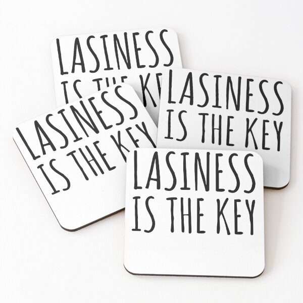Item preview, Laziness is The Key - Funny Lazy Quote designed and sold by EnzoVectorism.