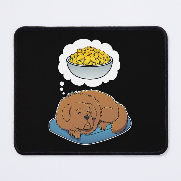Item preview, Tibetan Mastiff dreaming about Macaroni and Cheese designed and sold by DoggieDelights.