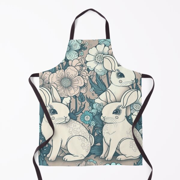 Item preview, Pastel Rabbit Collage Pattern | Rabbits and Flowers | Year of the Rabbit | Easter Rabbits | Group of Rabbits | high resolution  designed and sold by Synthetic-Intel.
