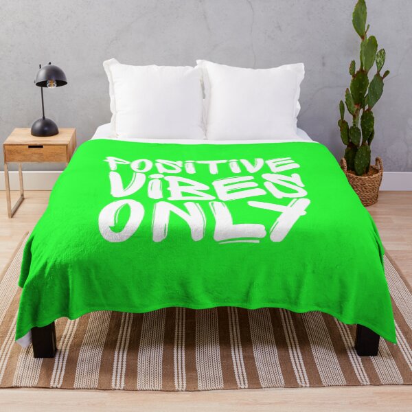 Aperçu de l'œuvre Vibes positives uniquement - Vert fluo créée et vendue par hijackhippo.