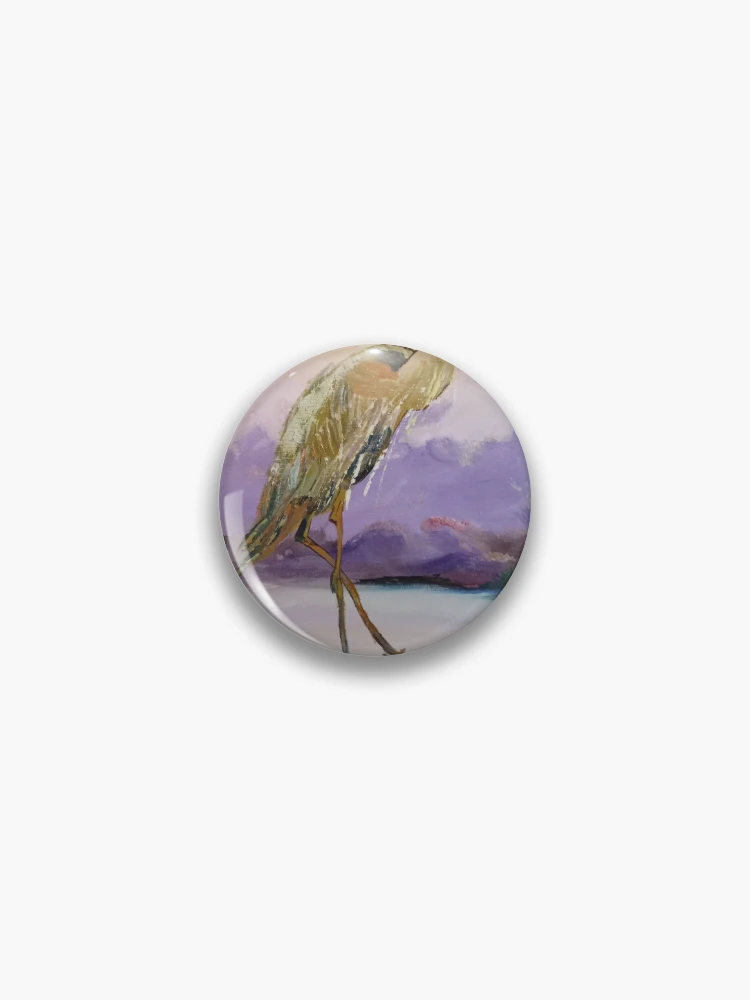Thumbnail 1 of 3, Pin, Herons View designed and sold by RudyYoder.
